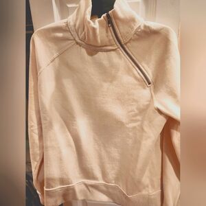 Free People , Women's 1/2 - zip Pullover, size S, NWT, cream color.